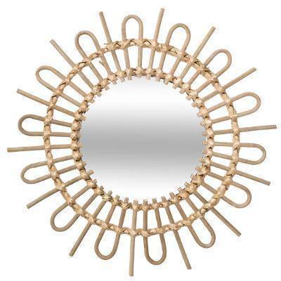 Espejo de Ratan “Sun” - Ø50cm-ivvidek