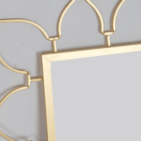 Espejo Dorado Glam de estilo Árabe - 70,5 x 103cm-ivvidek