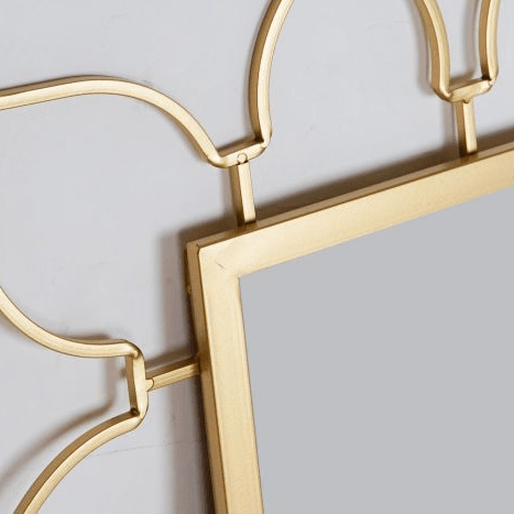 Espejo Dorado Glam de estilo Árabe - 70,5 x 103cm-ivvidek