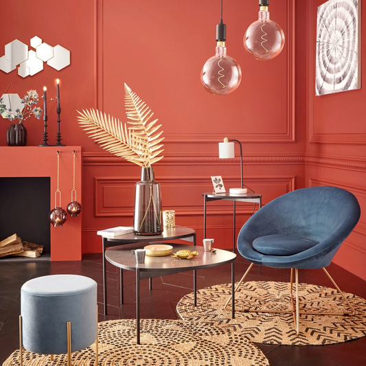 Espejo Hexagonal Dorado “Lila” - 61 x 37cm-ivvidek