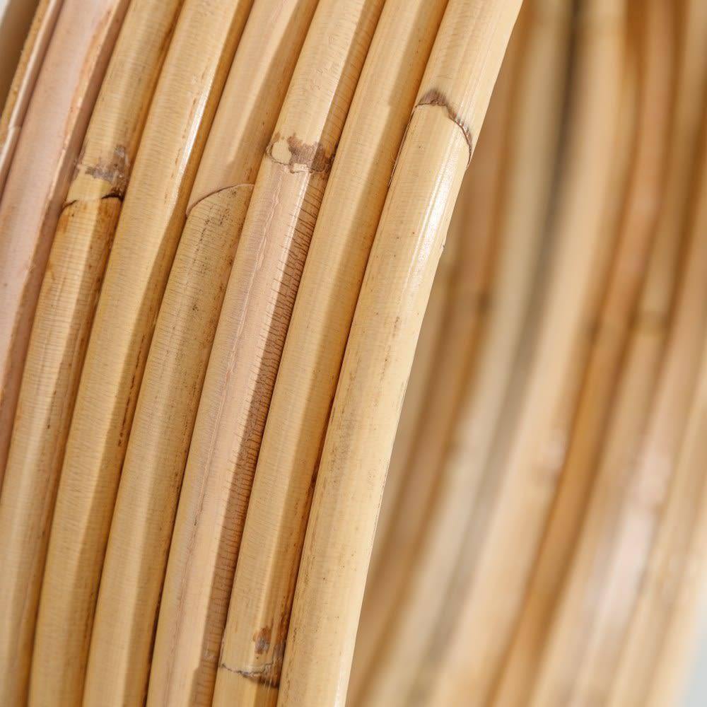 Espejo Redondo Ratán Natural - Ø38cm-ivvidek