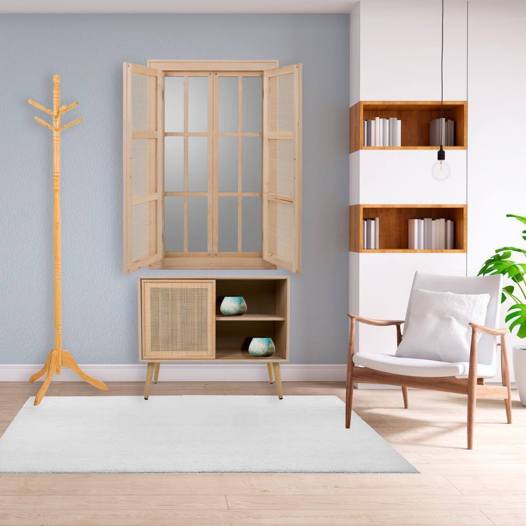 Espejo Ventana de Ratán "Natural Word" - 73,5x118cm-ivvidek