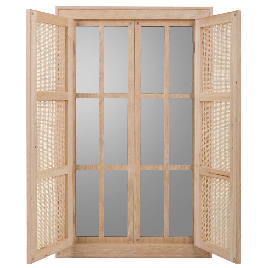Espejo Ventana de Ratán "Natural Word" - 73,5x118cm-ivvidek