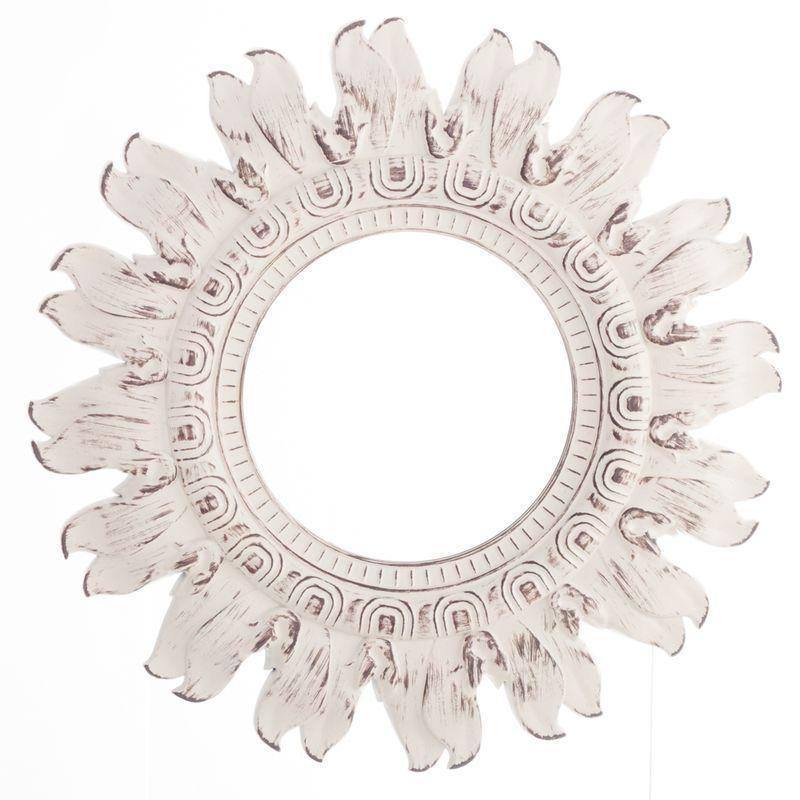 Espejos Sol Blanco Envejecido - Ø25cm (set 3 ud)-ivvidek