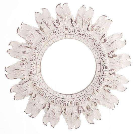 Espejos Sol Blanco Envejecido - Ø25cm (set 3 ud)-ivvidek