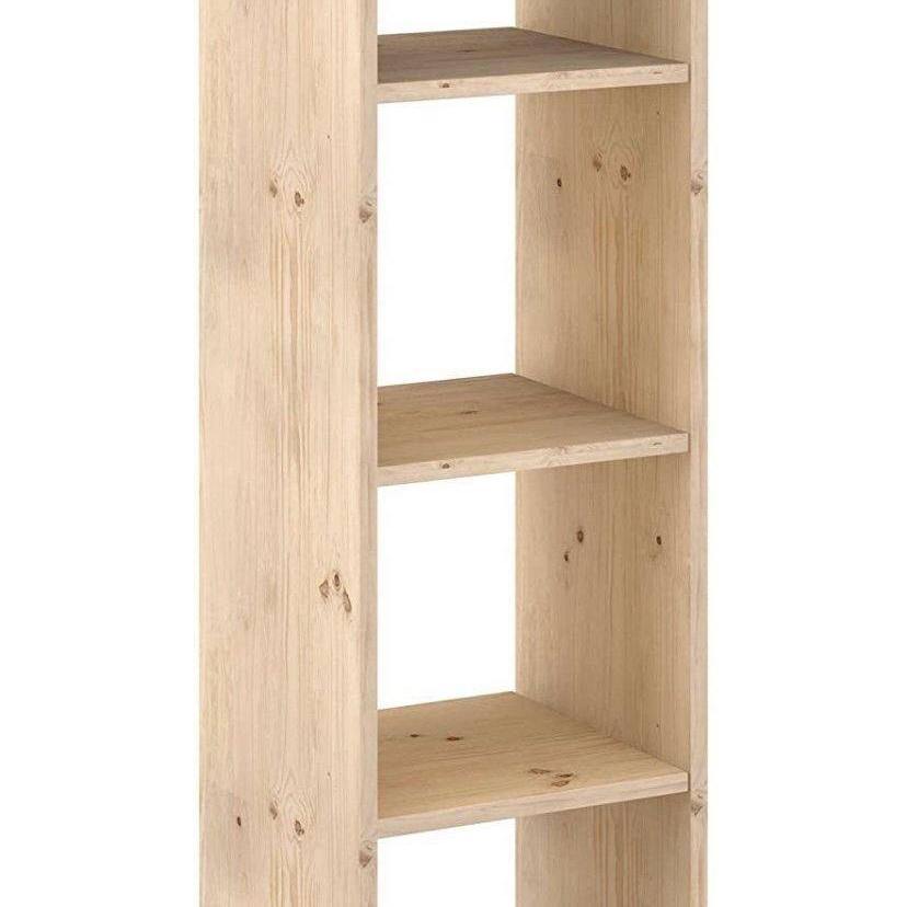 Estantería de Madera Pino Natural - 4 Cubos-ivvidek