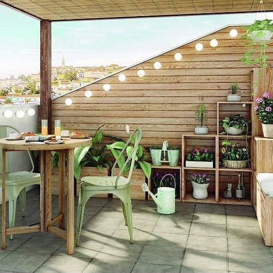 Estantería de Madera Pino Natural - 4 Cubos-ivvidek