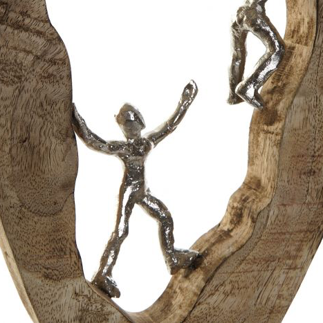 Figura Decorativa de Madera de Mango “Personas”-ivvidek