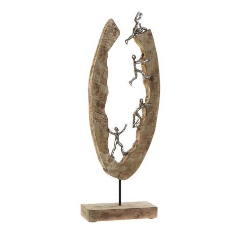 Figura Decorativa de Madera de Mango “Personas”-ivvidek