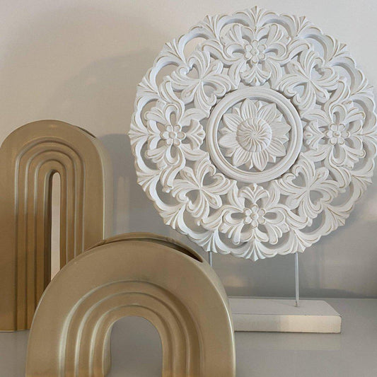 Figura Decorativa Mandala - 38,5x6,5x48cm-ivvidek