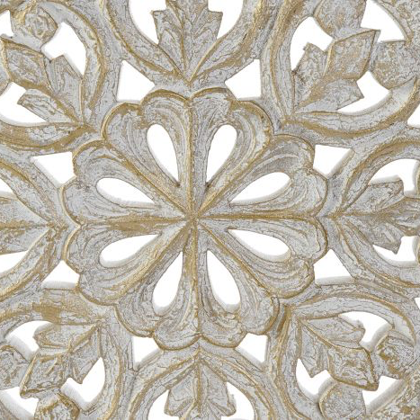 Figura Decorativa Mandala de Mango - 44x8x30cm-ivvidek