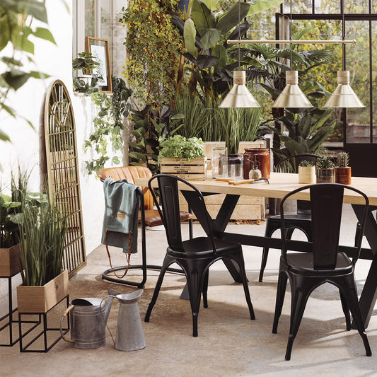 Espejo Ventana Arco Dorado de Metal - “Roma”