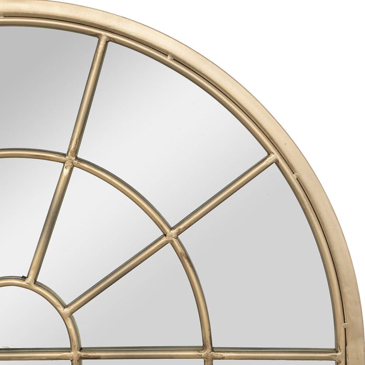 Espejo Ventana Arco Dorado de Metal - “Roma”