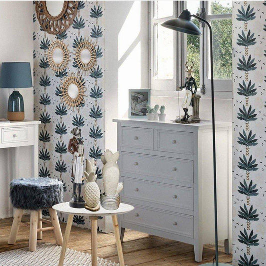 Lámpara de Pie Metal "Celia" - Azul-ivvidek