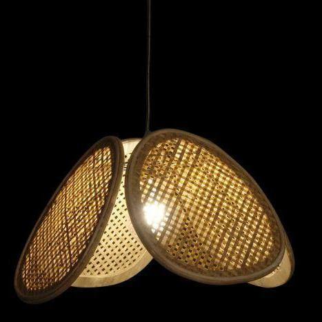 Lámpara de Ratán “FLOR” - Ø50cm-ivvidek