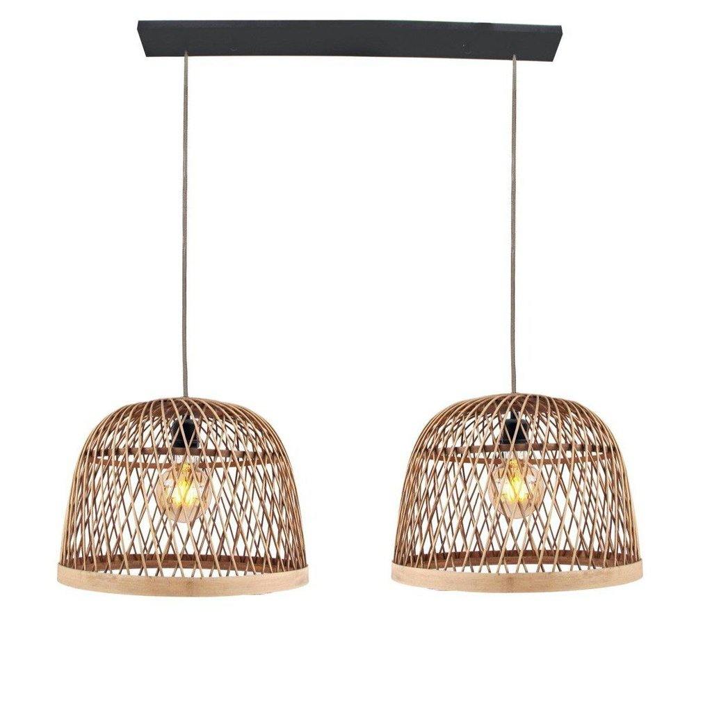 Lámpara de Ratán "Manila" - 2 Luces-ivvidek