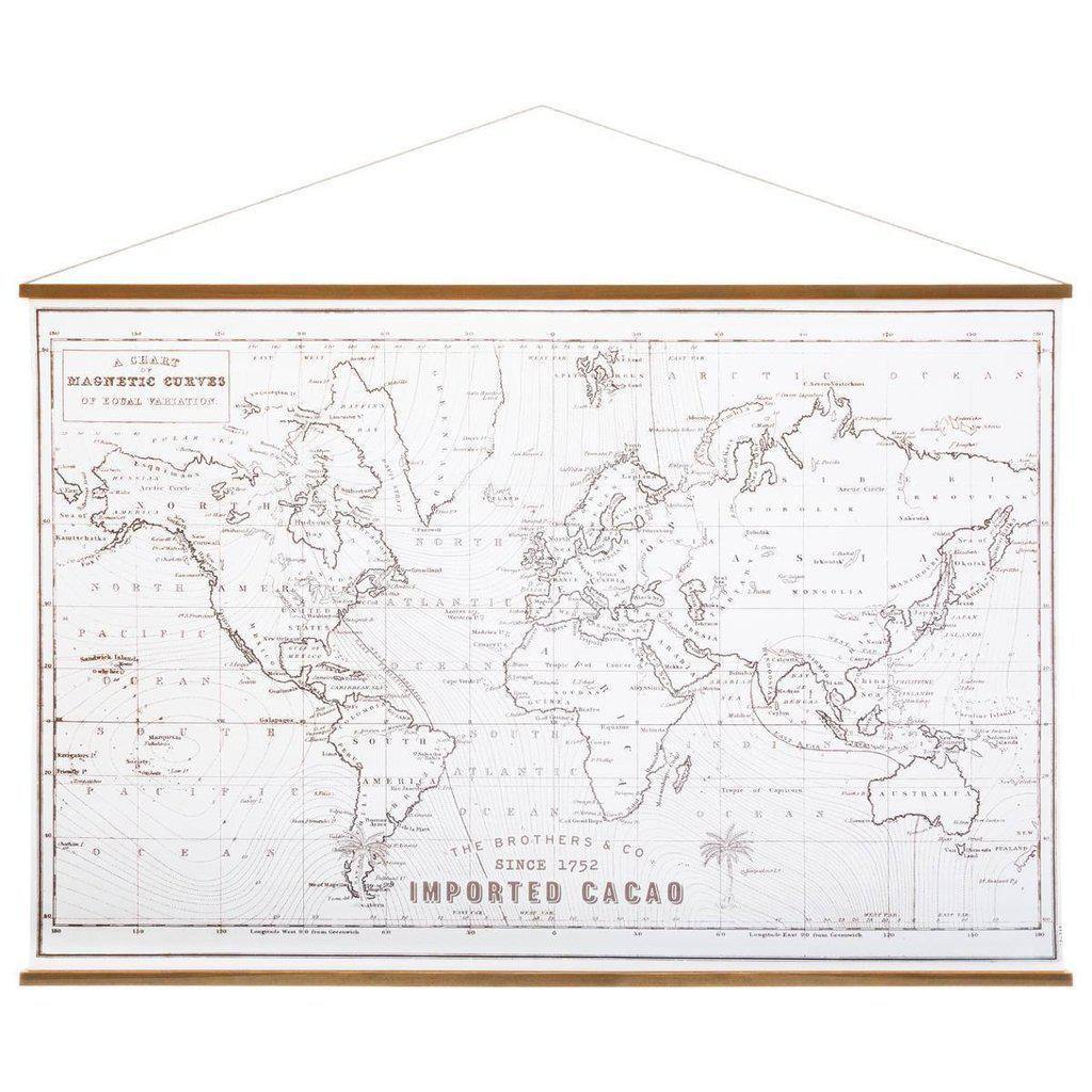 Lienzo Mapa del Mundo - 110 x 73cm-ivvidek