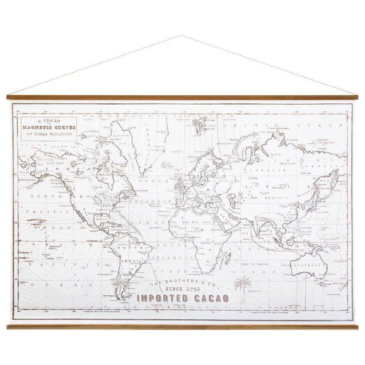 Lienzo Mapa del Mundo - 110 x 73cm-ivvidek