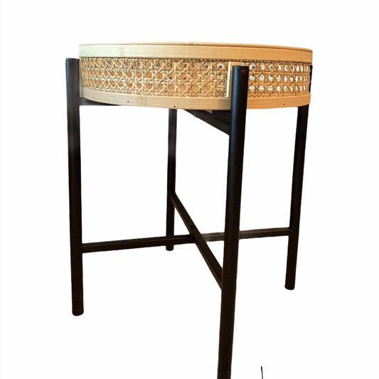 Mesa Auxiliar Rejilla de Ratán - 35x43cm-ivvidek