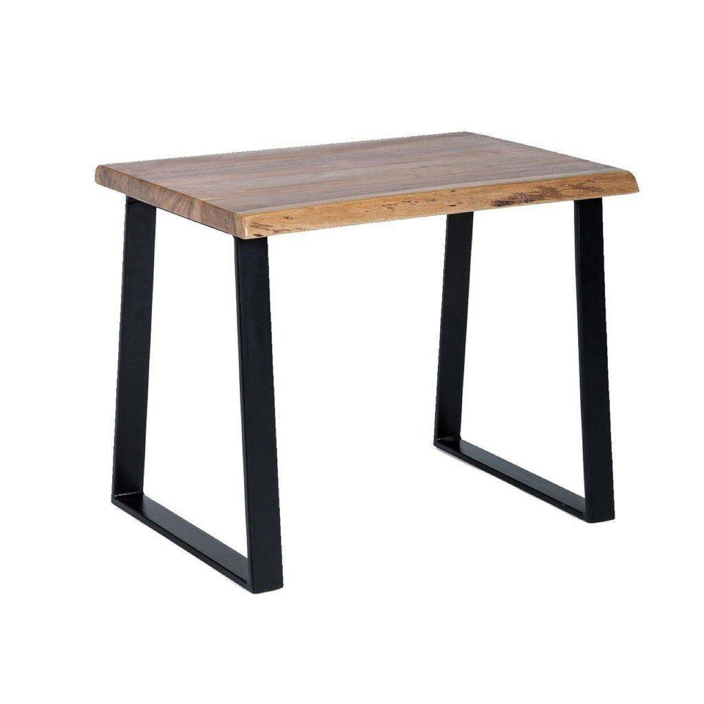 Mesa de Centro de Madera y Metal "Steka" - 55 x 45 x 46cm-ivvidek