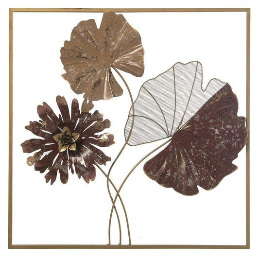 Mural Decorativo "Bordo" - 50 x 4 x 50cm-ivvidek