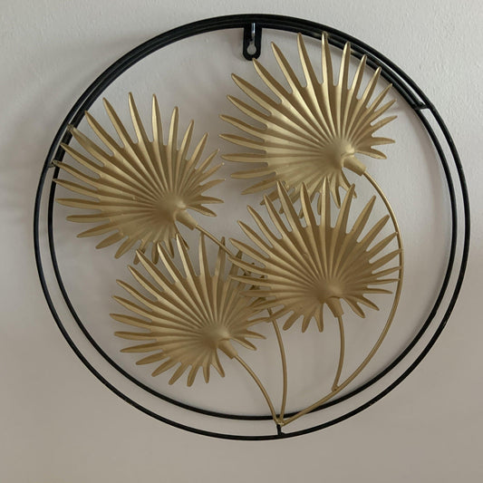 Mural Decorativo “Chic Flow” Dorado - Ø40cm-ivvidek