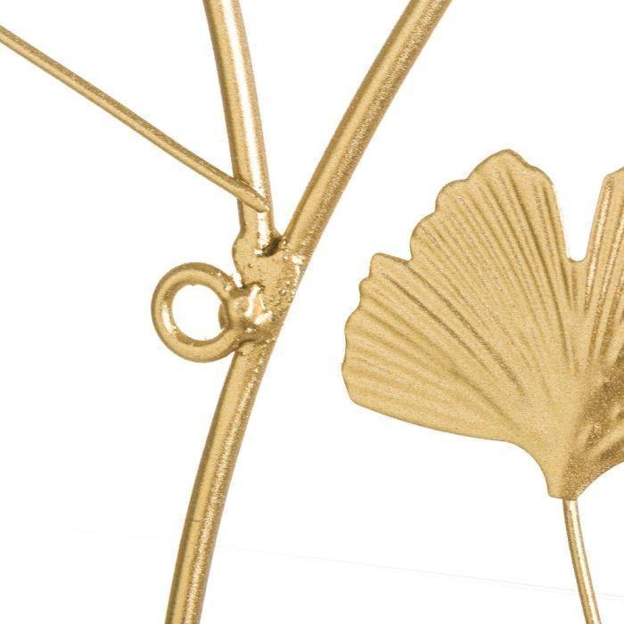 Panel Mural de Hojas Doradas - Metal Chic-ivvidek