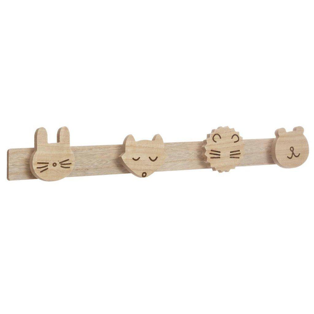 Perchero de Madera Animales Silvestres-ivvidek