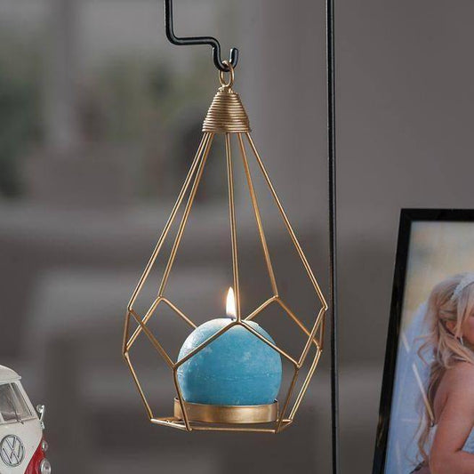 Portavelas Colgante - Negro / Dorado-ivvidek