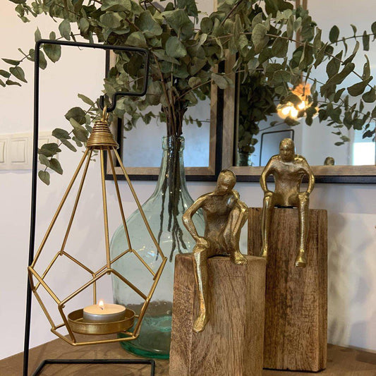 Portavelas Colgante - Negro / Dorado-ivvidek