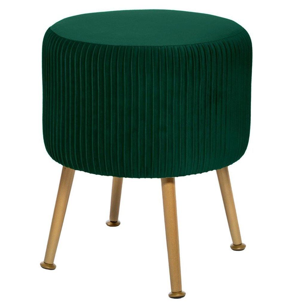 Puff de Terciopelo Verde “Solaro”-ivvidek