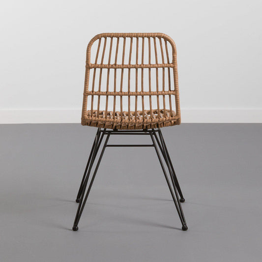 Silla de Ratán “Nawi” - Patas de Hierro-ivvidek