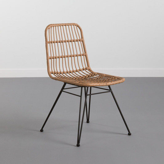 Silla de Ratán “Nawi” - Patas de Hierro-ivvidek