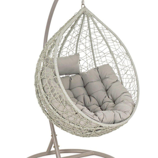 Sillón Colgante Balancín para Exterior - Gris-ivvidek