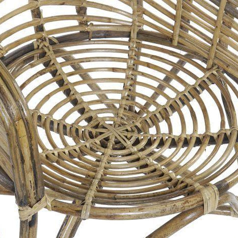Sillón Mimbre Natural "ivvy" - 56 x 50 x 83cm-ivvidek