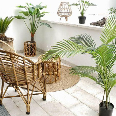 Sillón Mimbre Natural "ivvy" - 56 x 50 x 83cm-ivvidek