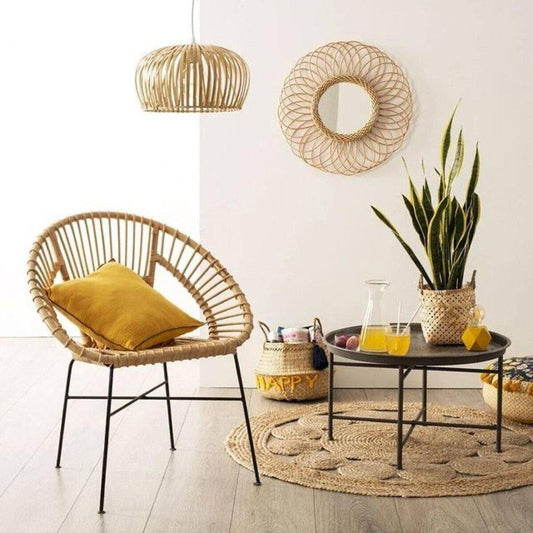 Sillón Ratan Natural "Keko" - 74 x 65 x 86cm-ivvidek