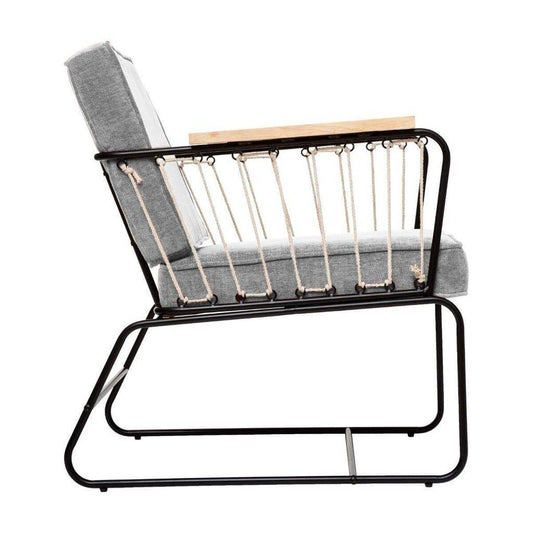 Sillón Terciopelo "Anzio" Gris-ivvidek