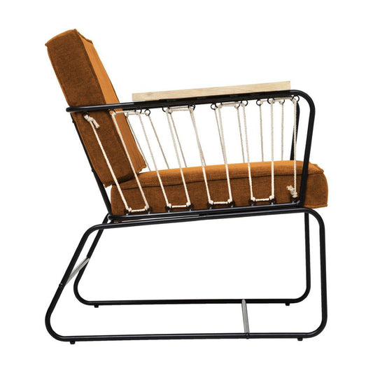 Sillón Terciopelo "Anzio" Ocre-ivvidek