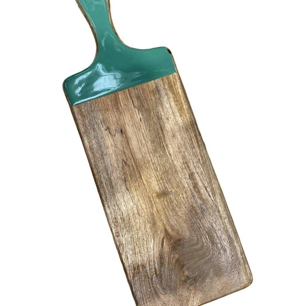 Tabla de Madera de Mango con asa de Cerámica - 46x15cm-ivvidek