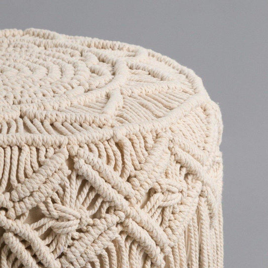 Taburete Macramé "SHINE" - 30 x 30 x 30cm-ivvidek
