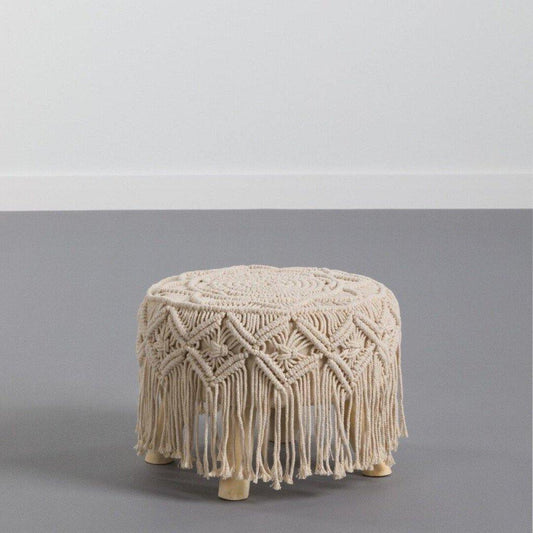 Taburete Macramé "SHINE" - 30 x 30 x 30cm-ivvidek