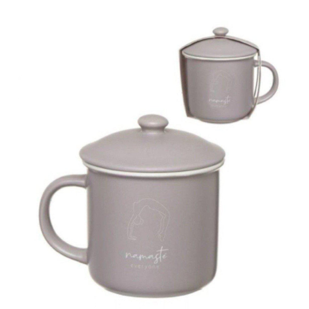 Taza / Mug Gris "Namaste" - Infusiones-ivvidek