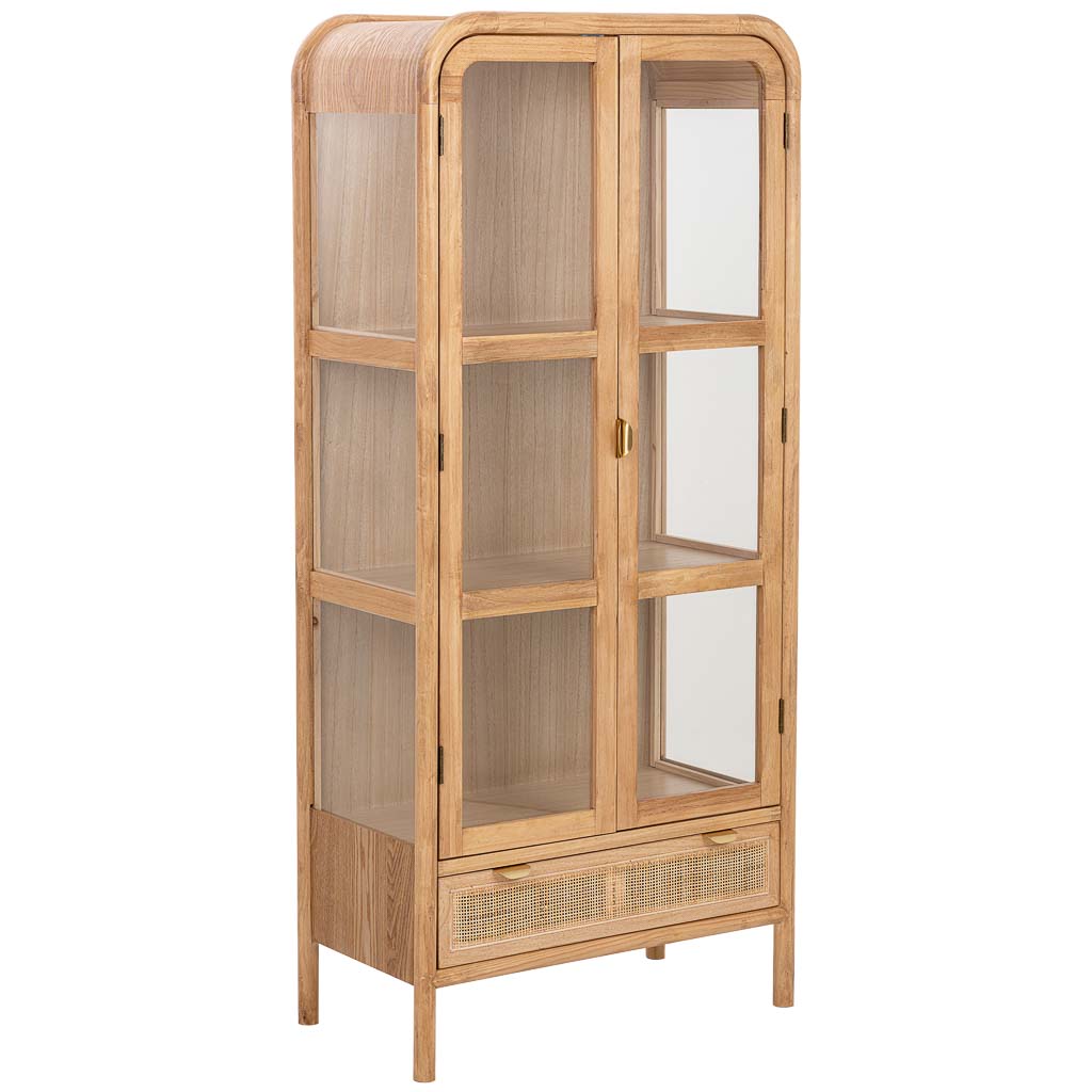Vitrina de Madera y Ratán dos puertas - "Nudo"