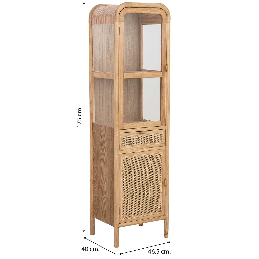 Vitrina de Madera y Ratán - "Nudo"