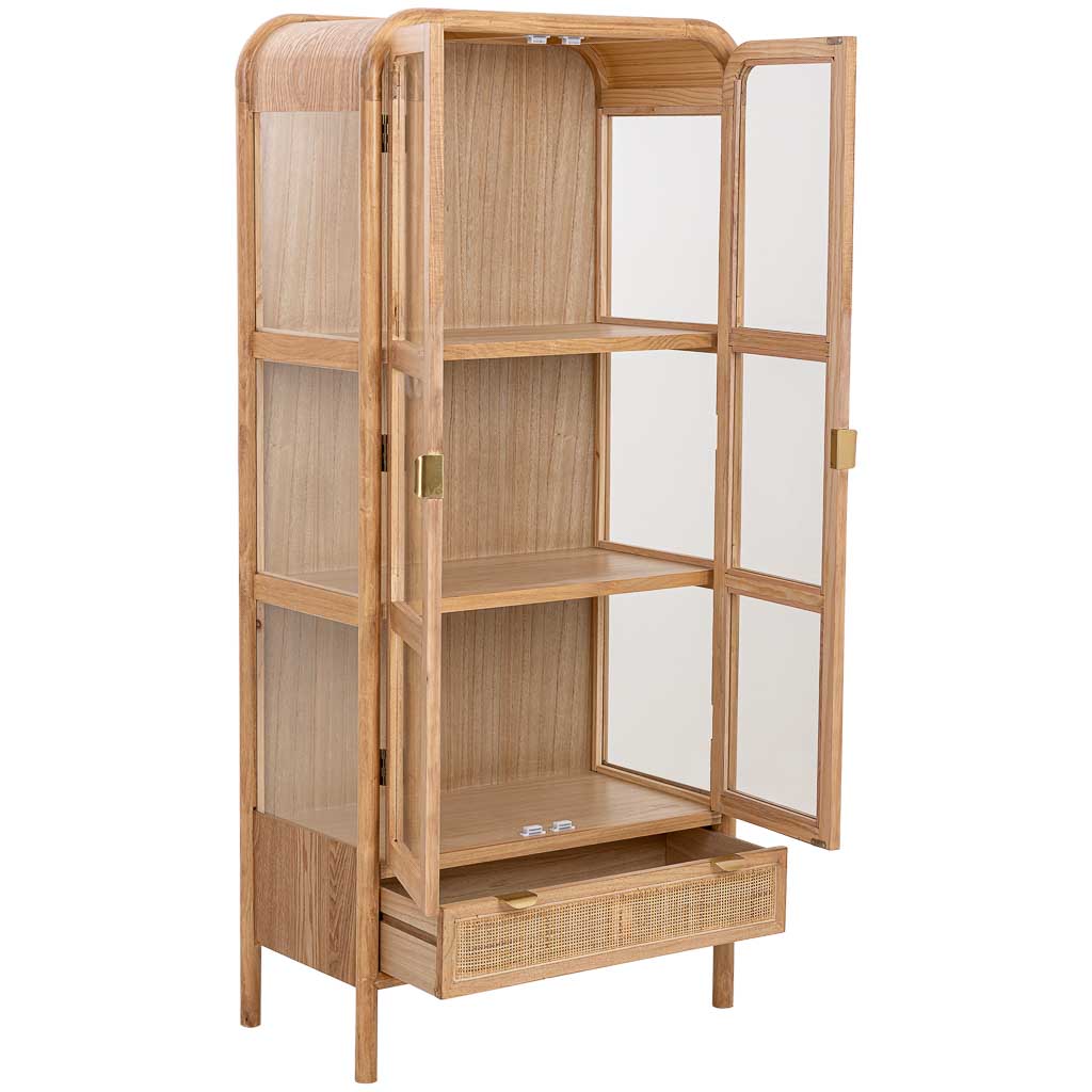 Vitrina de Madera y Ratán dos puertas - "Nudo"