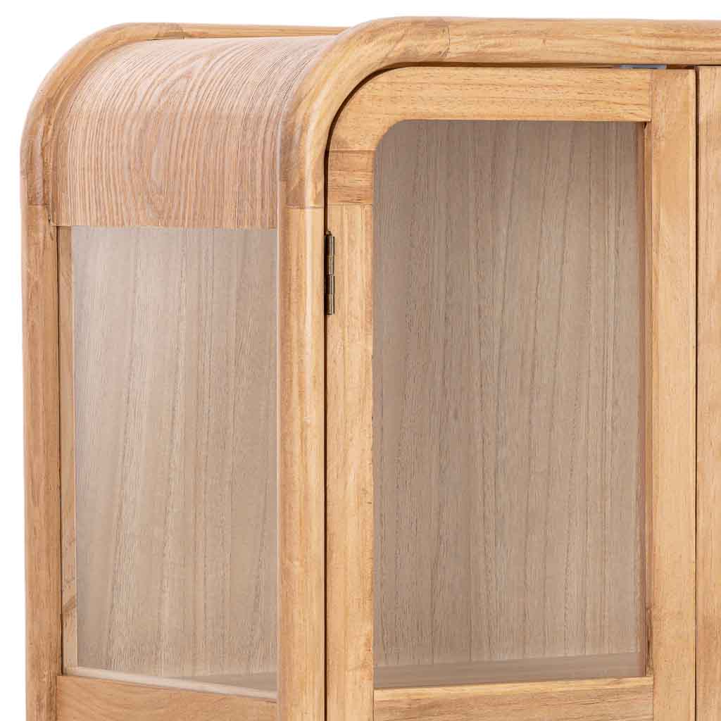 Vitrina de Madera y Ratán dos puertas - "Nudo"