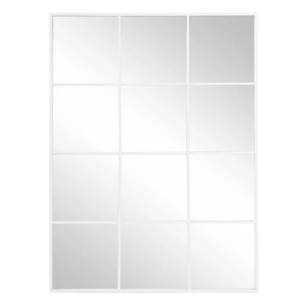 Espejo Ventana Blanco Roto de Metal - “AXIA” - 120x90cm