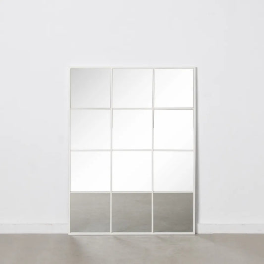 Espejo Ventana Blanco Roto de Metal - “AXIA” - 120x90cm