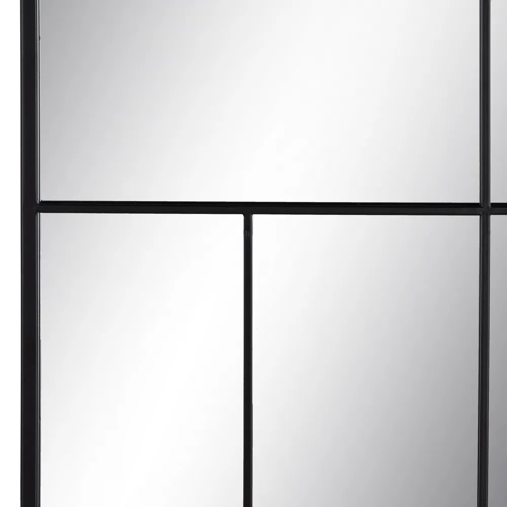 Espejo Ventana de Metal Negro "AXIA" - 60x100cm